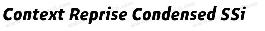 Context Reprise Condensed SSi Bold Condensed Italic字体转换